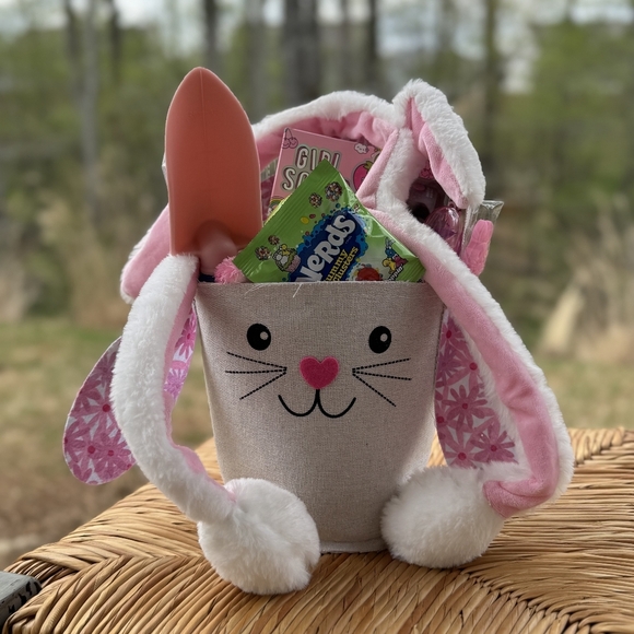 🐾 Stormy Snuggles Wiggle Ears (Gray & White) Great Easter Basket Stuffer! - Picture 4 of 4